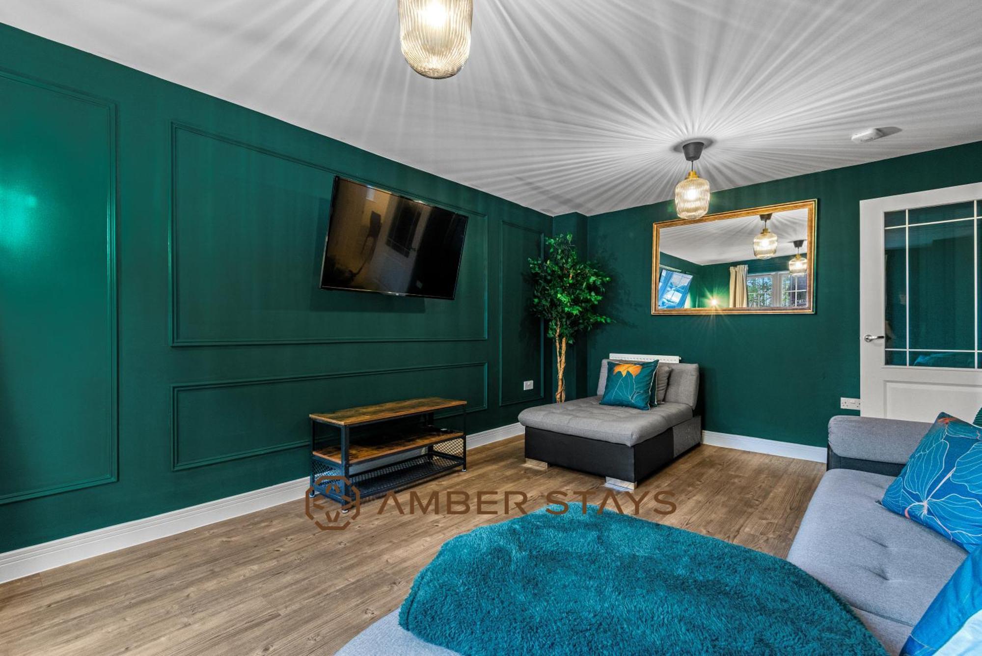 Spacious 5 Bed House In Reading By Amber Stays, Perfect For Business & Contractors, Sleeps 12! Dış mekan fotoğraf